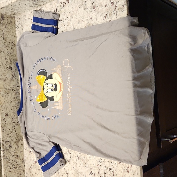 Disney World 50th Celebration Minnie Women's V Neck (Size Medium) - Picture 6 of 13